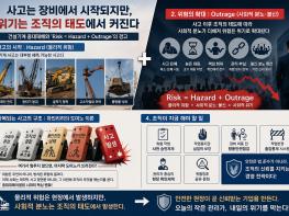 김귀영의 안전 칼럼. ‘사고는 장비에서 시작되지만, 위기는 조직의 태도에서 커진다.’ 기사 이미지
